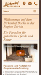 Mobile Screenshot of birkenhof-pferdepension.ch